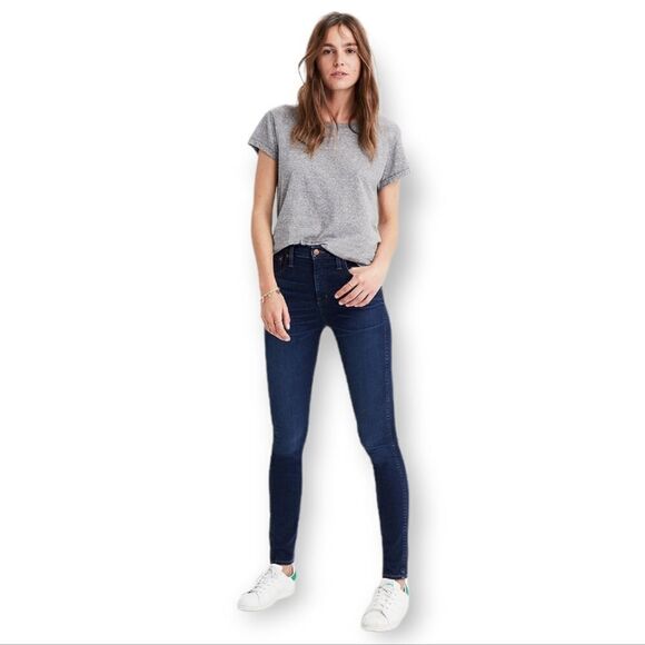 MADEWELL High Riser Skinny Dark Wash Denim Size 26 Inch Waist - Picture 1 of 8